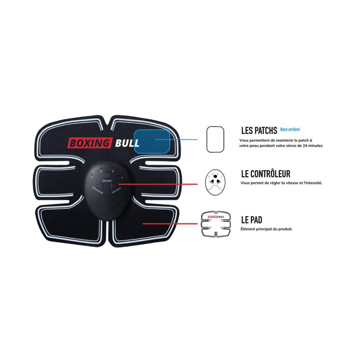 Boxing Bull® Complete Pack - Abs + Arms + Buttocks | Electro-Stimulation - BOXING BULL